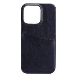 Onsala iPhone 13 Onsala Collection Skinn Bakdeksel med Kortlomme - Svart