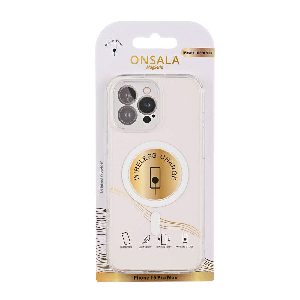 iPhone 16 Pro Max Onsala Fleksibelt Plast Deksel - MagSafe Kompatibelt - Gjennomsiktig