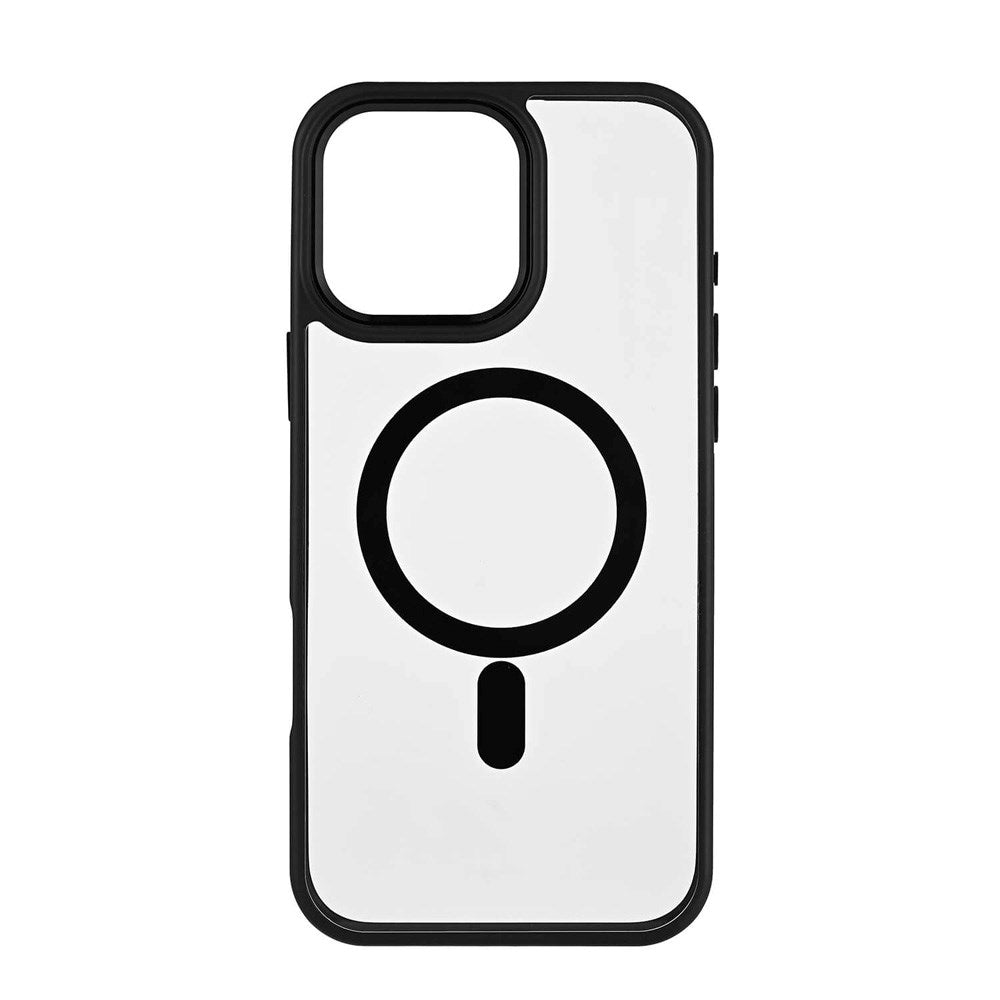 iPhone 16 Pro Max Onsala Bumper Deksel - MagSafe-Kompatibel - Svart og Gjennomsiktig