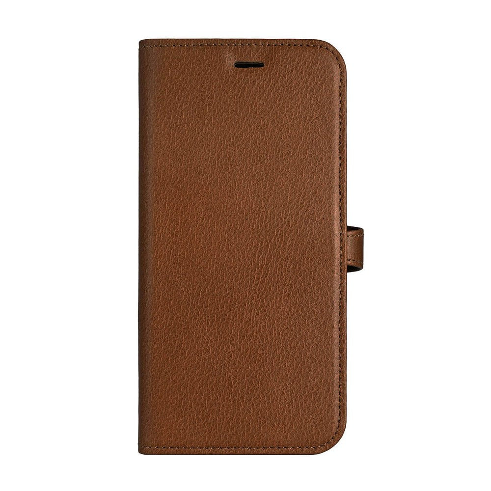 iPhone 16 Pro Buffalo 2-i-1 Magnet Flip-Deksel i Ekte Skinn med Lommebok - MagSafe Kompatibel - Brun