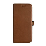 iPhone 16 Pro Buffalo 2-i-1 Magnet Flip-Deksel i Ekte Skinn med Lommebok - MagSafe Kompatibel - Brun