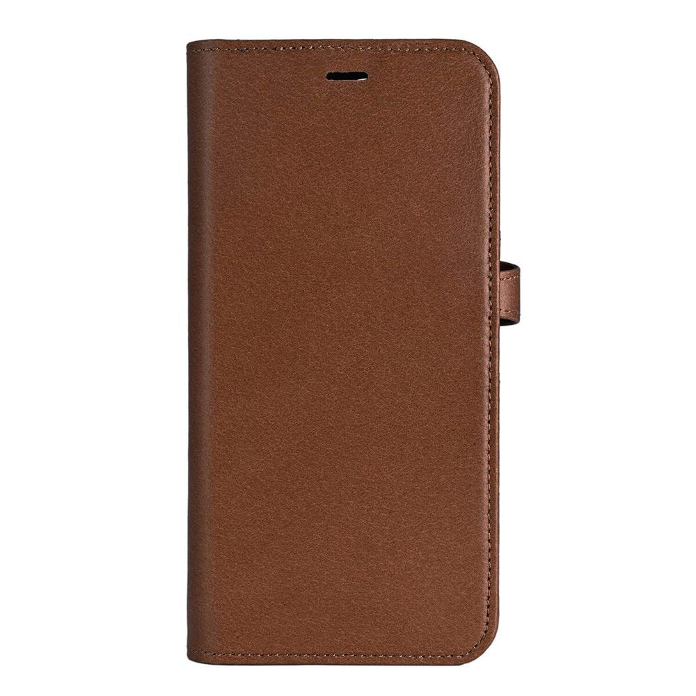 iPhone 16 Pro Max Buffalo 2-i-1 Magnet Flip-Deksel i Ekte Skinn med Lommebok - MagSafe Kompatibel - Brun