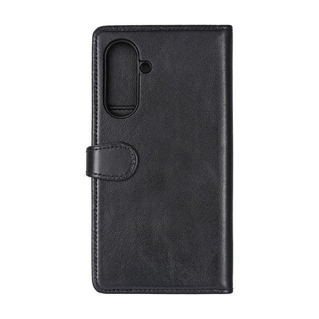 Samsung Galaxy A56 (5G) Buffalo 2-i-1 Magnet Flip-Deksel i Ekte Skinn med Lommebok - Svart