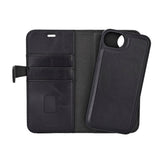 iPhone 17e / 16e Buffalo 2-i-1 Ekte Skinn Flip Deksel - Svart