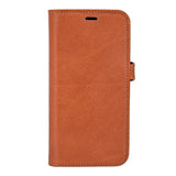 iPhone 17e / 16e Buffalo 2-i-1 Ekte Skinn Flip Deksel - Brun