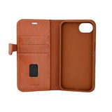 iPhone 17e / 16e Buffalo 2-i-1 Ekte Skinn Flip Deksel - Brun