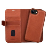 iPhone 17e / 16e Buffalo 2-i-1 Ekte Skinn Flip Deksel - Brun