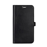 iPhone Air Buffalo 2-i-1 Ekte Skinn Flip Deksel - Svart