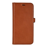 iPhone 17 Buffalo 2-i-1 Ekte Skinn Flip Deksel - Brun