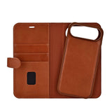 iPhone Air Buffalo 2-i-1 Ekte Skinn Flip Deksel - Brun