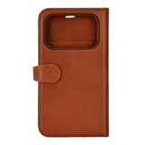 iPhone 17 Pro Buffalo 2-i-1 Ekte Skinn Flip Deksel - Brun