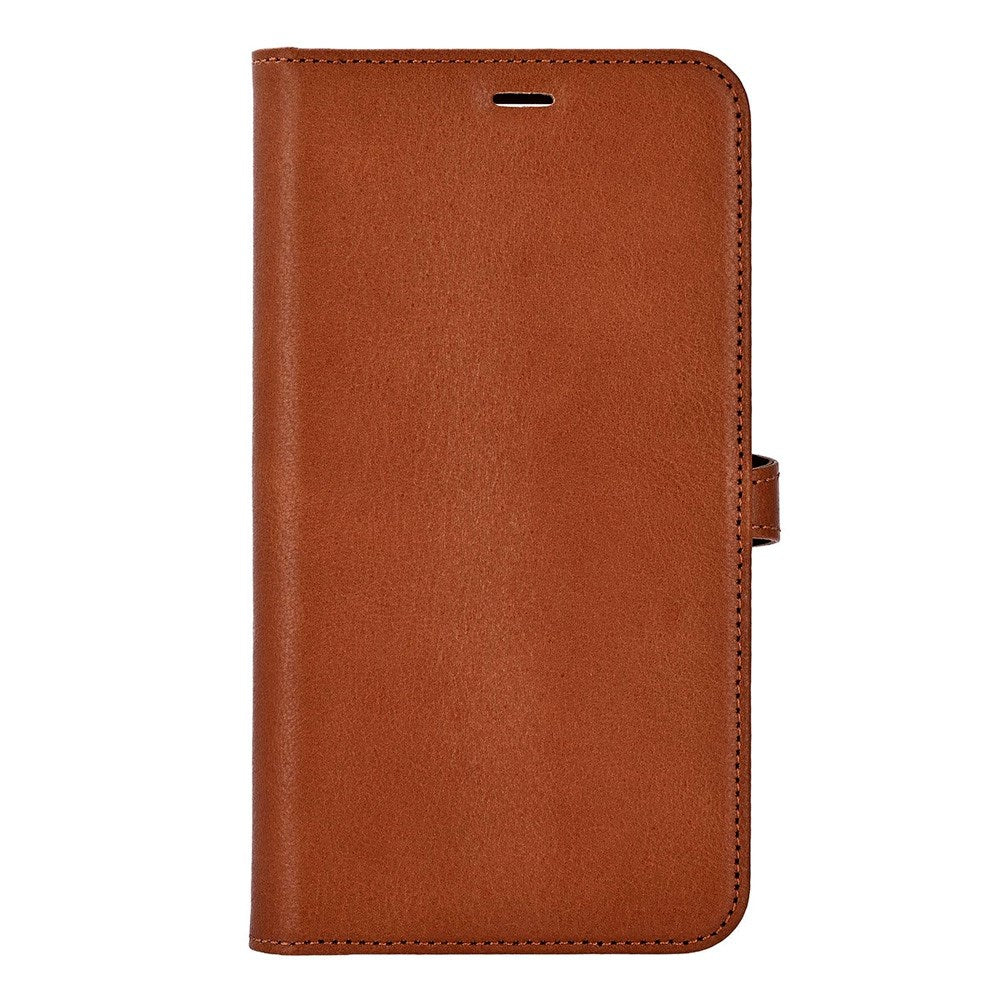 iPhone 17 Pro Max Buffalo 2-i-1 Ekte Skinn Flip Deksel - Brun