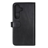 Samsung Galaxy S26 Buffalo 2-i-1 Ekte Skinn Flip Deksel - MagSafe Kompatibel - Svart