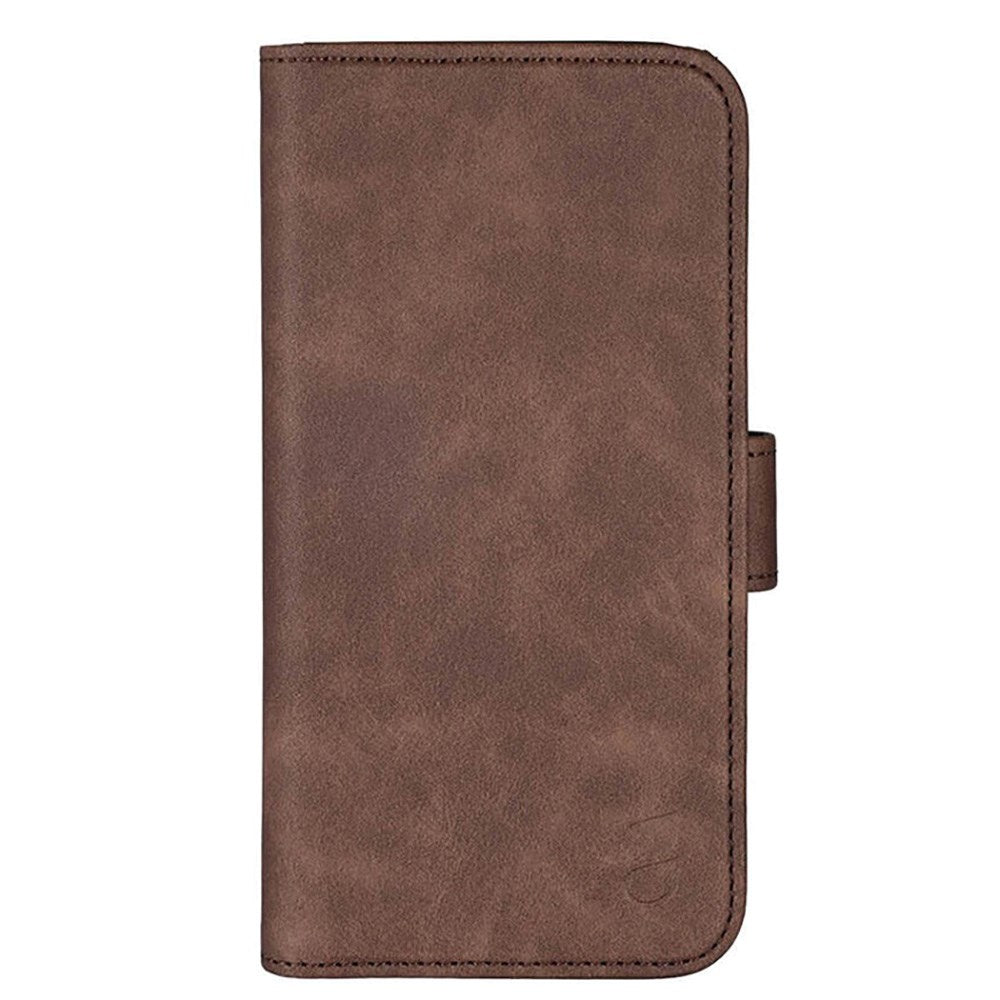 iPhone 16 Pro GEAR Wallet - Flip Deksel i Kunstskinn med Lommebok for 3 Kort - Brun
