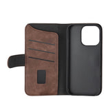 iPhone 16 Pro GEAR Wallet - Flip Deksel i Kunstskinn med Lommebok for 3 Kort - Brun