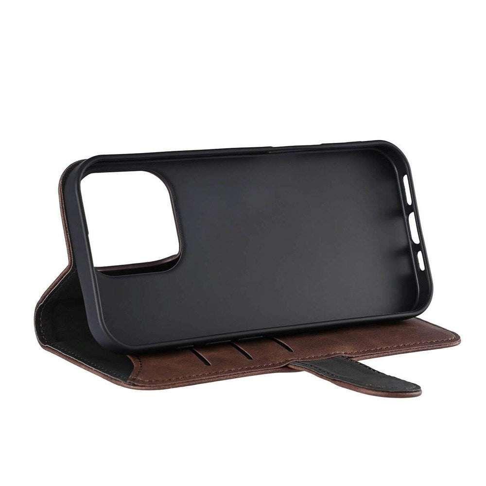 iPhone 16 Pro GEAR Wallet - Flip Deksel i Kunstskinn med Lommebok for 3 Kort - Brun