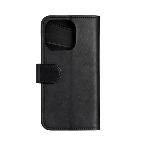 iPhone 16 Pro GEAR Wallet - Flip Deksel i Kunstskinn med Lommebok for 3 Kort - Svart