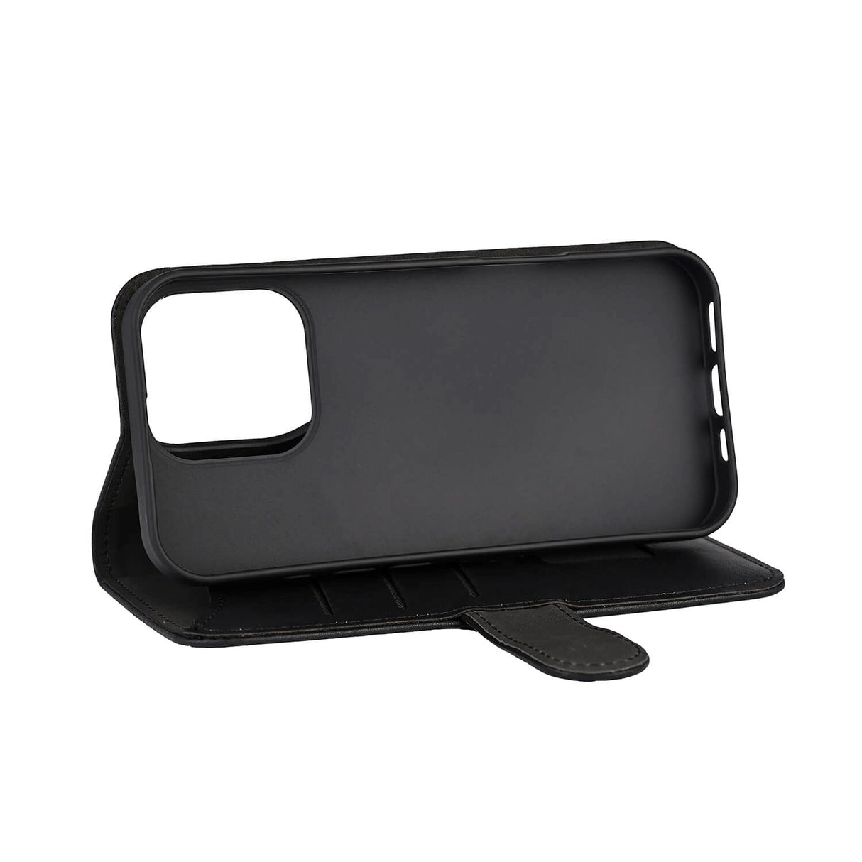 iPhone 16 Pro GEAR Wallet - Flip Deksel i Kunstskinn med Lommebok for 3 Kort - Svart