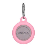 Onsala AirTag 1. & 2. Gen. Silikonholder m. Nøkkelring - Rosa