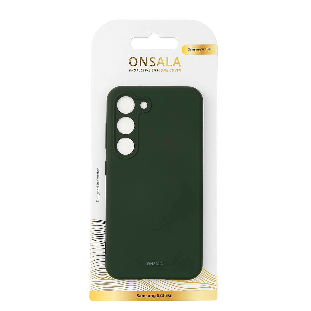 Samsung Galaxy S23 Onsala Silikon Deksel - Mørkegrønn