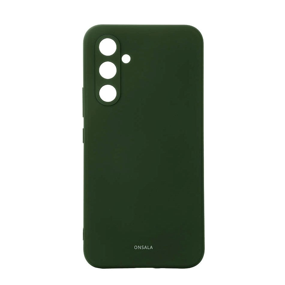 Onsala Samsung Galaxy A55 (5G) Silikon Touch Deksel - Olive Green