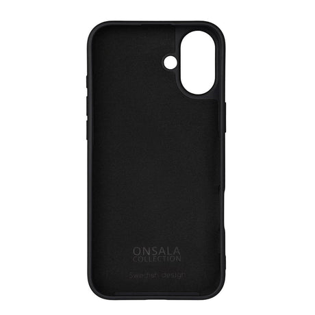 Onsala iPhone 16 Plus Silikon Deksel - MagSafe-kompatibelt - Svart