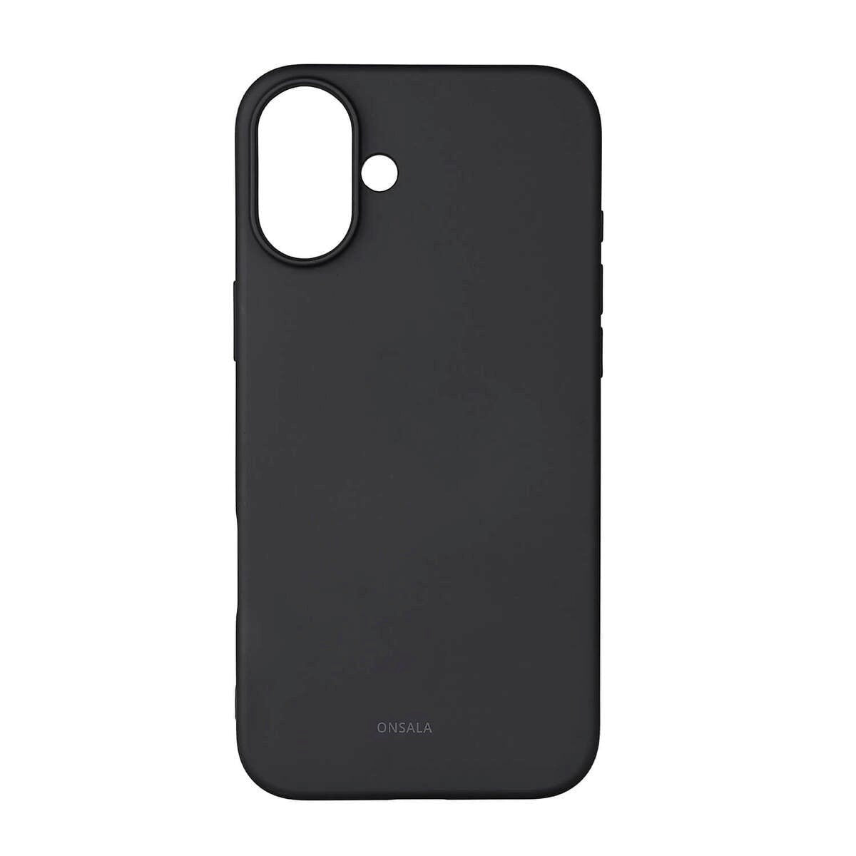 Onsala iPhone 16 Plus Silikon Deksel - MagSafe-kompatibelt - Svart