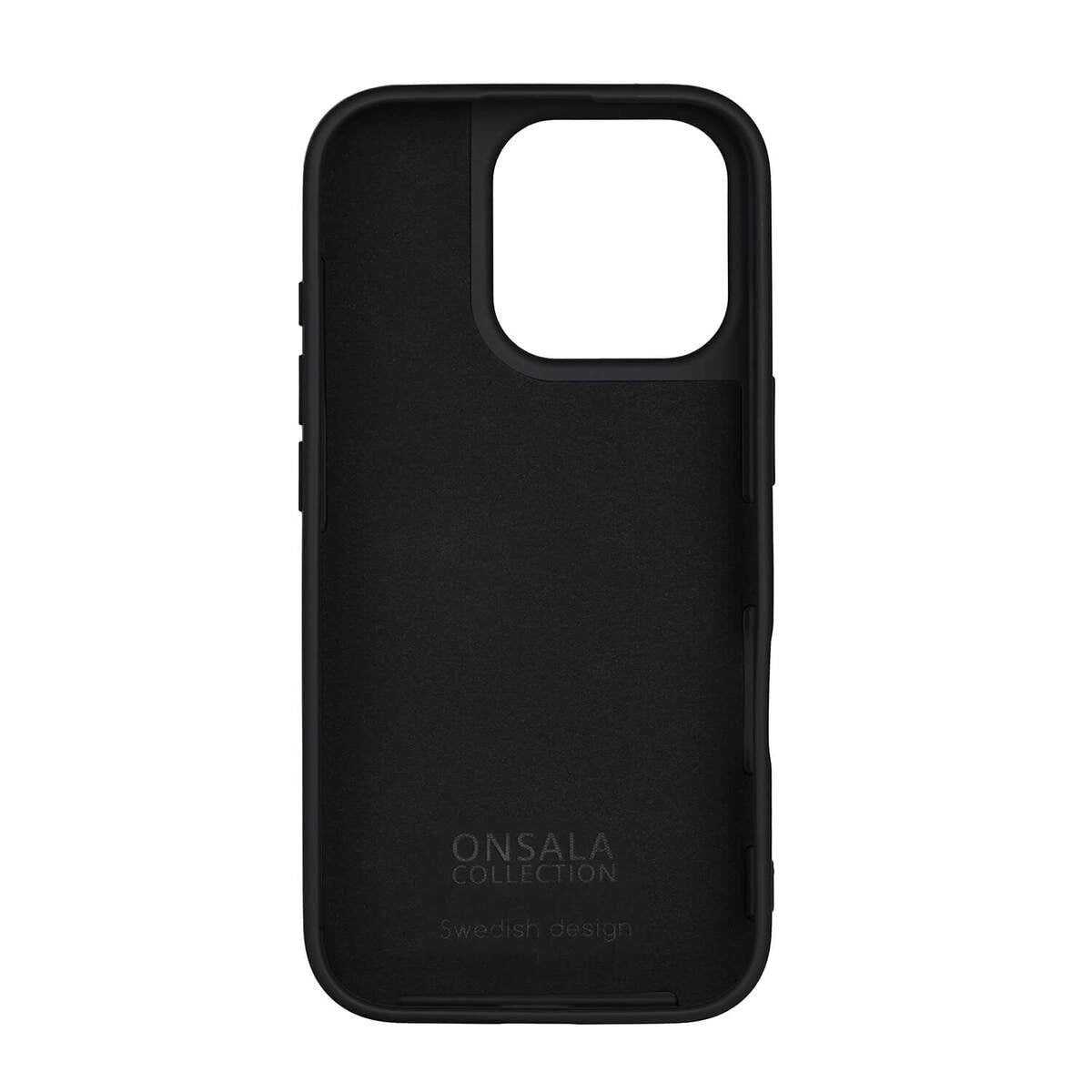 Onsala iPhone 16 Pro Silikon Deksel - MagSafe-kompatibelt - Svart