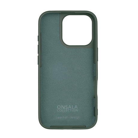 Onsala iPhone 16 Pro Silikon Deksel - MagSafe-kompatibelt - Olive Green