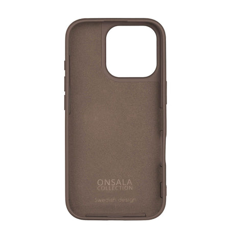 Onsala iPhone 16 Pro Silikon Deksel - MagSafe-kompatibelt - Chocolate