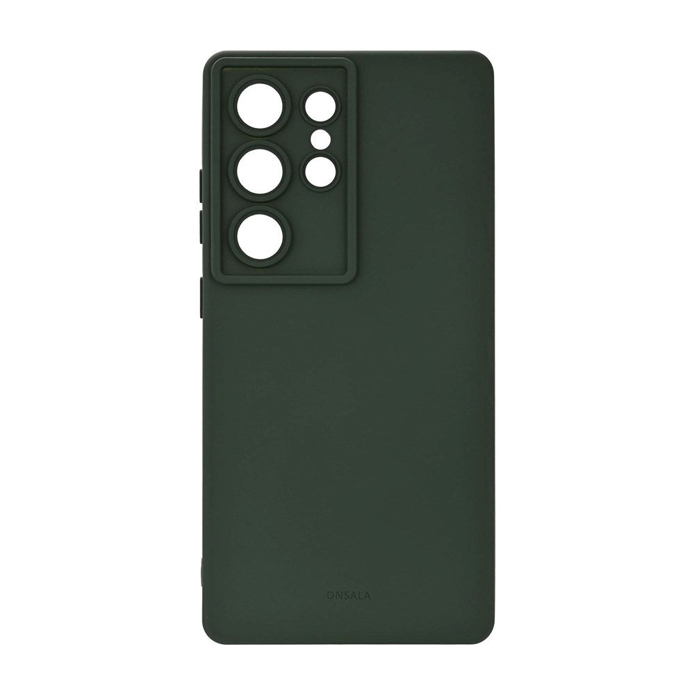 Onsala Samsung Galaxy S25 Ultra Silikon Touch Deksel - Olive Green