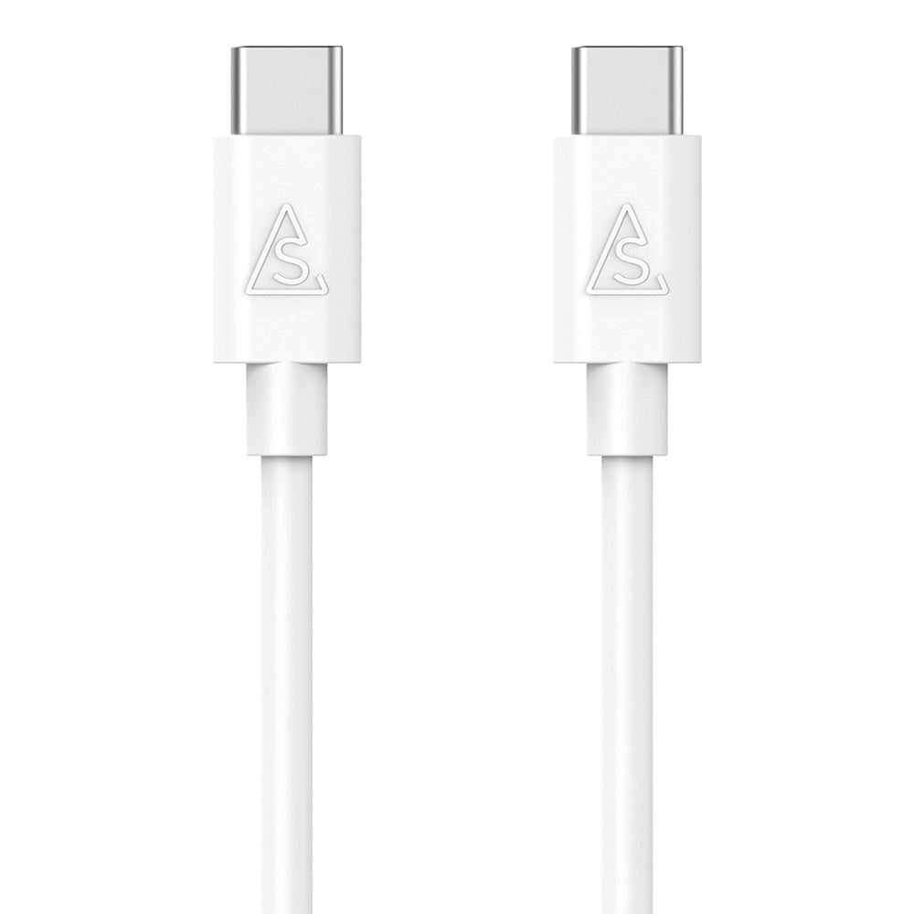 Smartline USB-C til USB-C-Kabel (3A/60W) - 1 m - Hvit