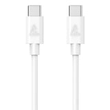 Smartline USB-C til USB-C-Kabel (3A/60W) - 2 m - Hvit