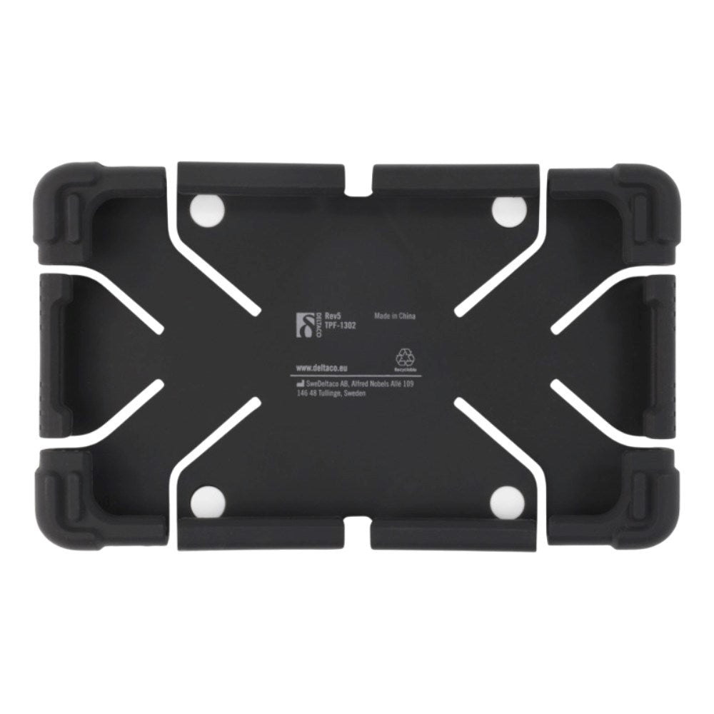 Universal 7-8" Deltaco Deksel m. Ståfunksjon - Svart