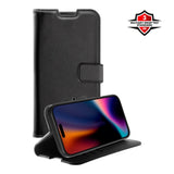 X2O iPhone 17 Pro Max Classic Wallet Flip Deksel - Kortholder & Stativfunksjon - Svart