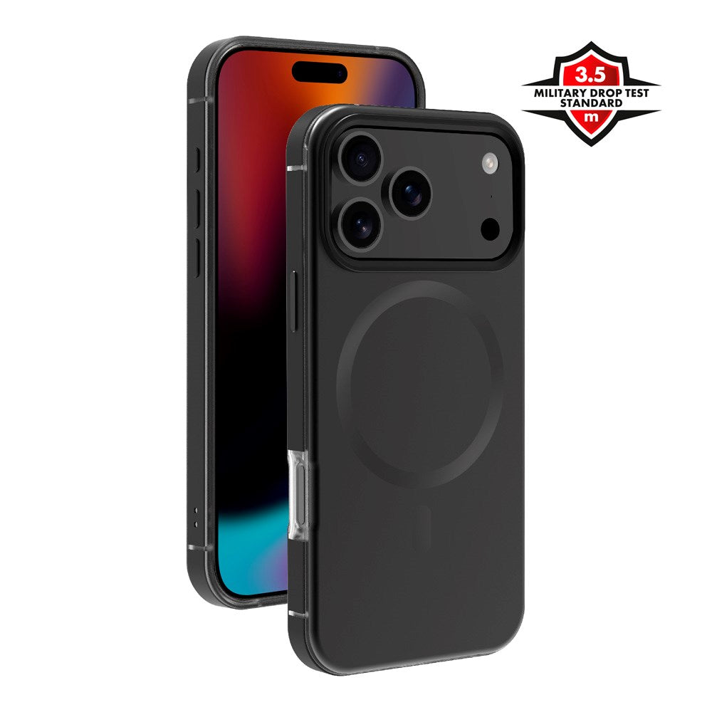 X2O iPhone 17 Pro Mag Metal Deksel - MagSafe Kompatibel - Svart