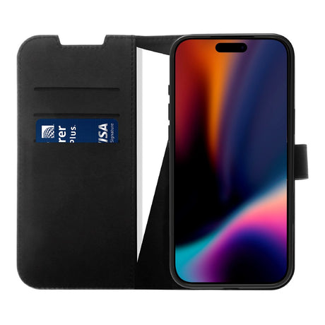 X2O iPhone 17 Pro Classic Wallet Flip Deksel - Kortholder & Stativfunksjon - Svart