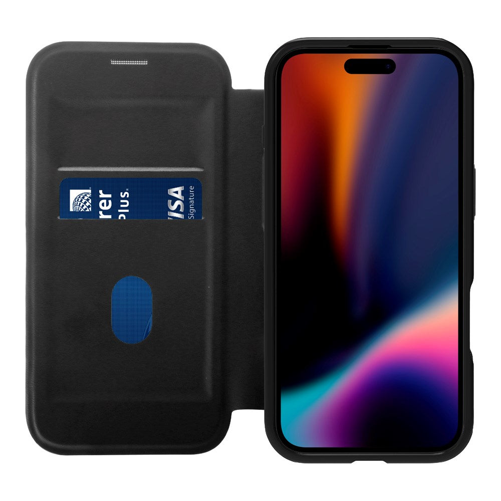 X2O iPhone Air Mag Wallet Flip Deksel med Kortholder - Svart