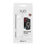 X2O iPhone 17 Mag Clear Deksel - MagSafe Kompatibel - Gjennomsiktig