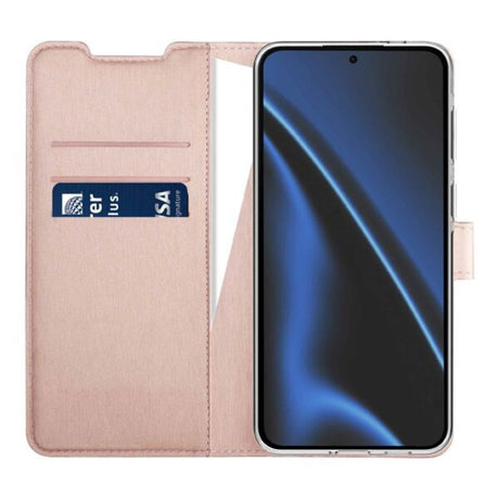 Samsung Galaxy S26 X2O Classic Wallet Flip Deksel - Rosegull