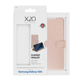 Samsung Galaxy S26 X2O Classic Wallet Flip Deksel - Rosegull
