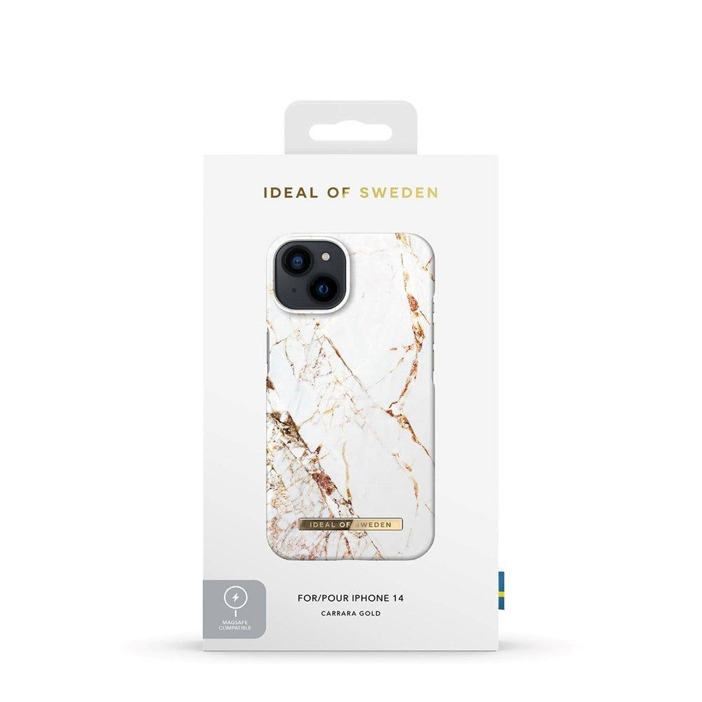 iDeal Of Sweden iPhone 17e / 16e / 14 / 13 Fashion Deksel - MagSafe Kompatibel - Carrara Gold