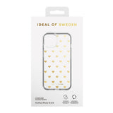 iPhone 14 / 13 iDeal Of Sweden Clear Deksel - Golden Hearts