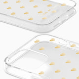 iPhone 12 / 12 Pro iDeal Of Sweden Clear Deksel - Golden Hearts