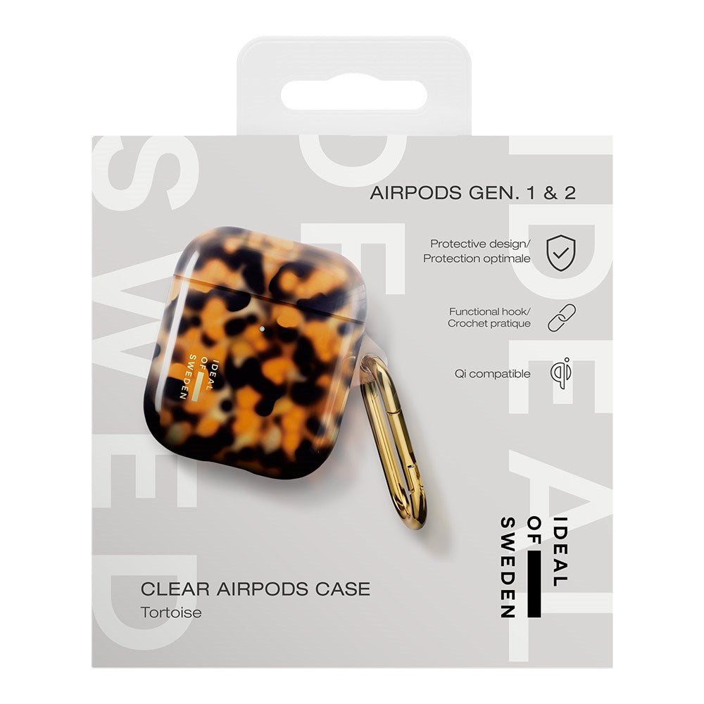 iDeal of Sweden AirPods (1. & 2. Gen.) Clear Case med Karabinkrok - Tortoise