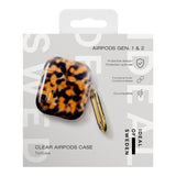 iDeal of Sweden AirPods (1. & 2. Gen.) Clear Case med Karabinkrok - Tortoise