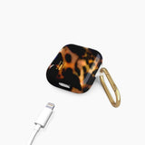 iDeal of Sweden AirPods (1. & 2. Gen.) Clear Case med Karabinkrok - Tortoise