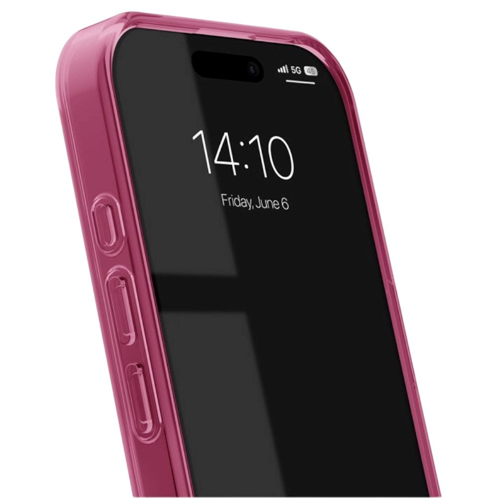 iPhone 16 iDeal Of Sweden Clear Deksel - MagSafe Kompatibel - Cherry Crush