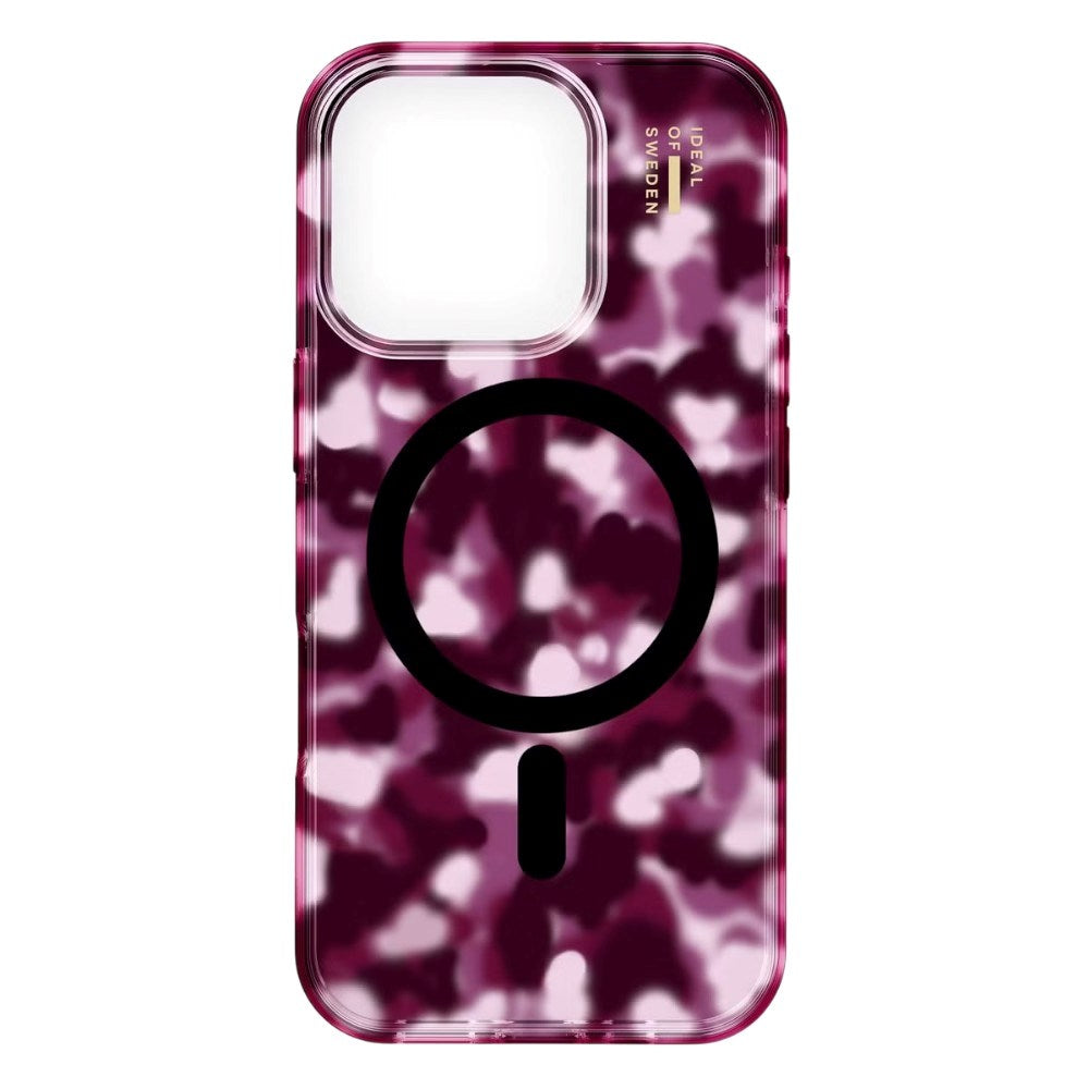 iPhone 16 Pro iDeal Of Sweden Clear Deksel - MagSafe Kompatibel - Cherry Crush