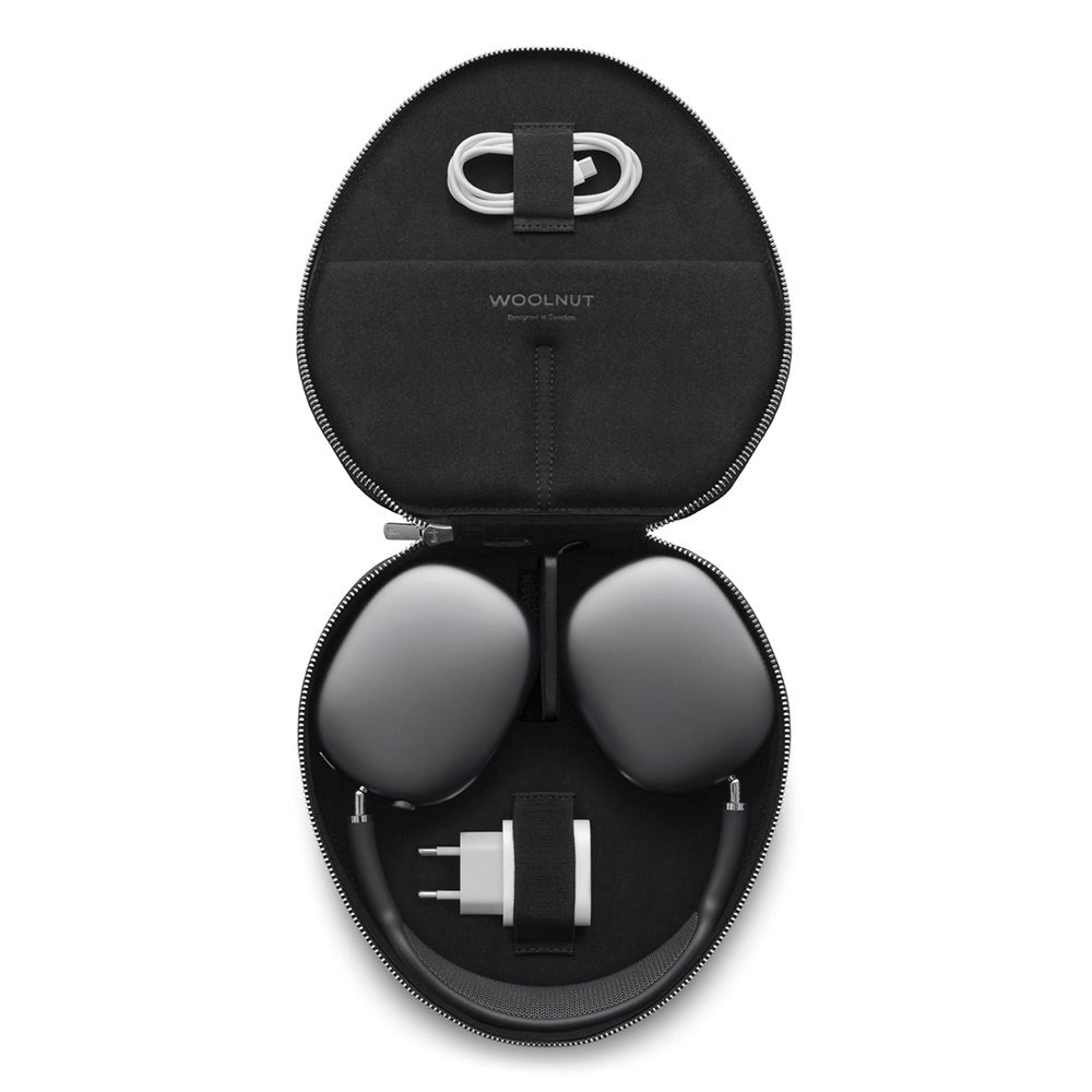 Woolnut AirPods Max / Max 2 Skinn Case - Svart